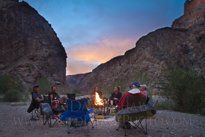 Evening Campfire at Spencer Canyon