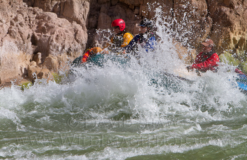 Granite Rapids gives the raft a smack.