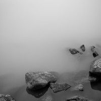 Fog, Naknek Lake, Katmai National Park, AK