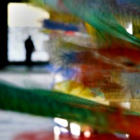 Prayer Flags and human form, Bhutan