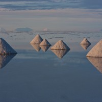 Drying Salt, Salar de Uyuni, Bolivia